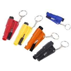 Porte-clés couteau ceinture marteau de sécurité