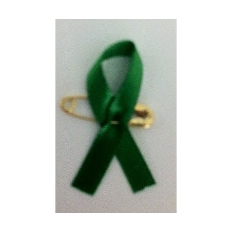 Ruban vert épingle