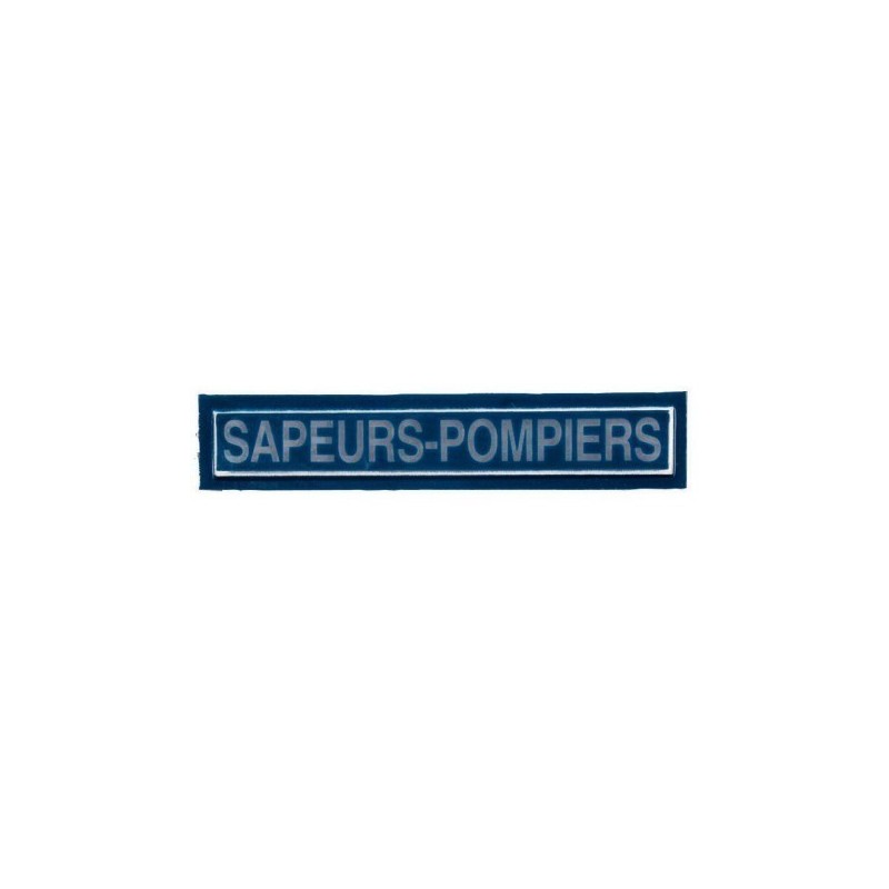 Barrette Sapeurs Pompiers - Bleu Dos VELCRO Barrette Sapeurs Pompiers - Bleu Dos VELCRO