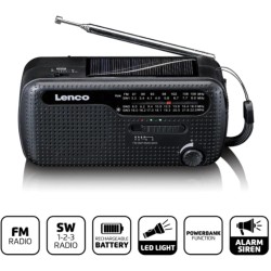 Radio à manivelle de secours avec lumière et PowerBank