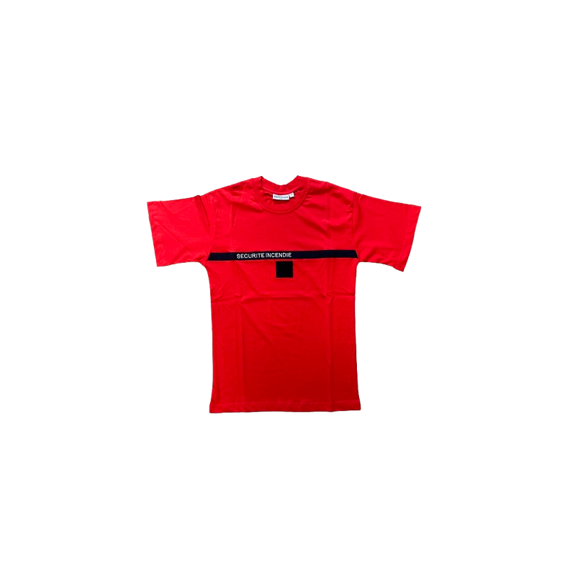T-shirt Rouge "Sécurité Incendie"