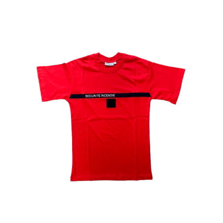 T-shirt Rouge "Sécurité Incendie"