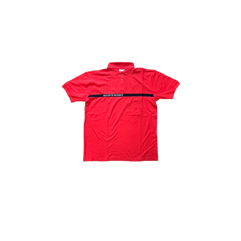 Polo Rouge "Sécurité Incendie"
