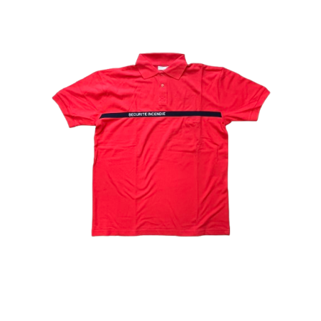 Polo Rouge "Sécurité Incendie"