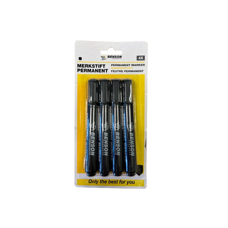 Lot de 4 Marqueurs permanents noir